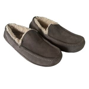 UGG ASCOT GREY SLIPPERS SIZE 8